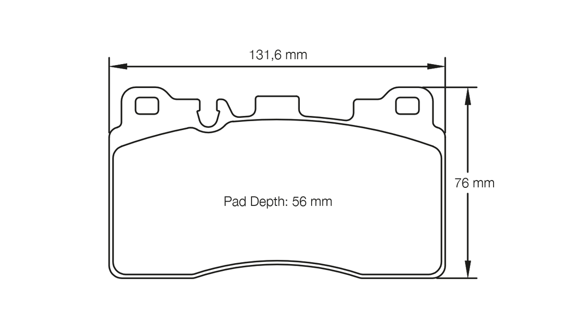PAGID 8089-RSC1 Rear Brake Pads for MERCEDES-Benz CLS 63 AMG / SLS AMG black series (ceramic brakes) Photo-0