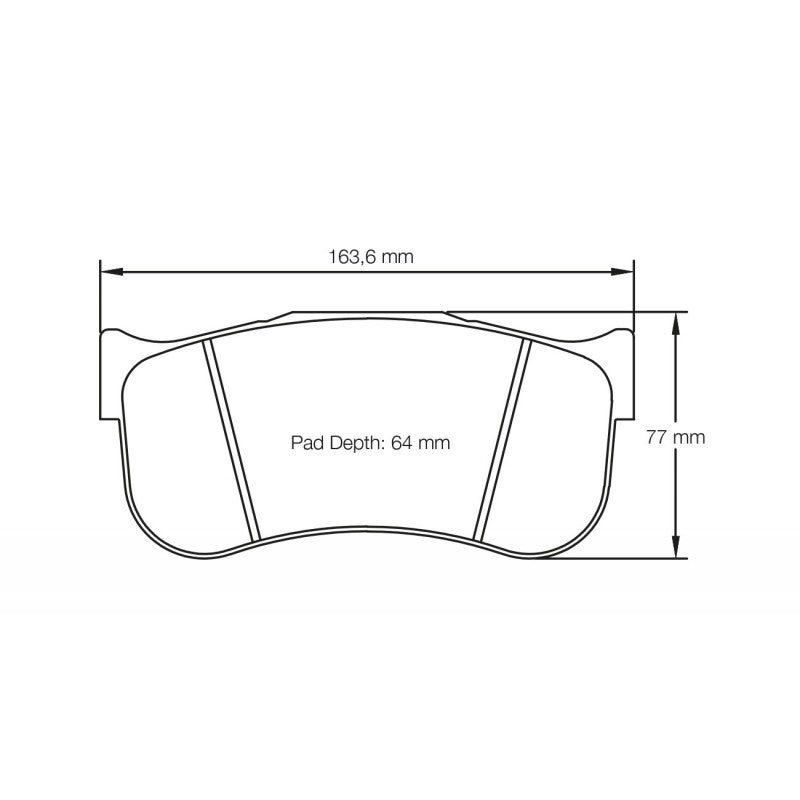 PAGID S8100RSX001 Front Brake Pads RSX for TOYOTA GR Supra GT4 / BMW M2 CS Racing / M8 GTE Photo-3