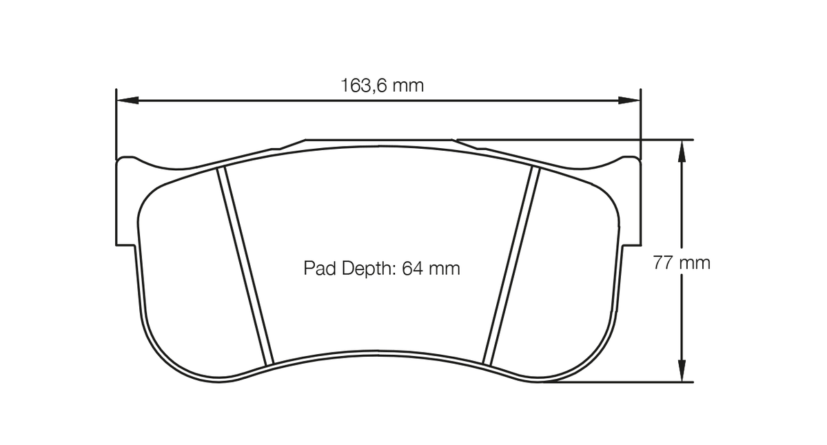 PAGID 8101-RST1 Front Brake Pads for PORSCHE 991.2 GT2 RS Clubsport / MERCEDES-Benz SLS AMG GT3 (race car) / AUDI R8 LMS GT2 Photo-0