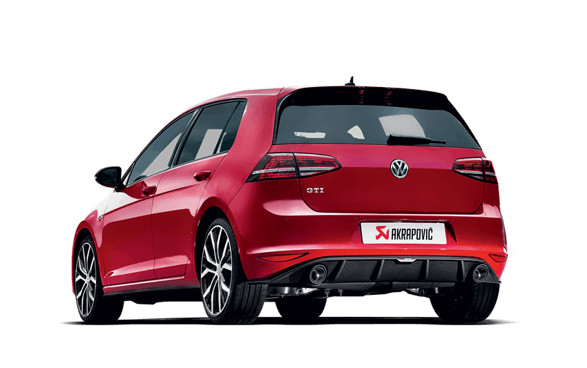 AKRAPOVIC MTP-VW/T/1H VOLKSWAGEN GOLF (VII) GTI 2013-2016 Slip-On Line (Titanium) ECE Type Approval Photo-2