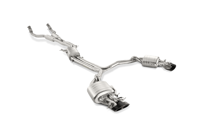 AKRAPOVIC S-AU/TI/4H Evolution Line (Titanium) for AUDI RS7 Sportback (C7) 2014-2018 ECE Type Approval Photo-0
