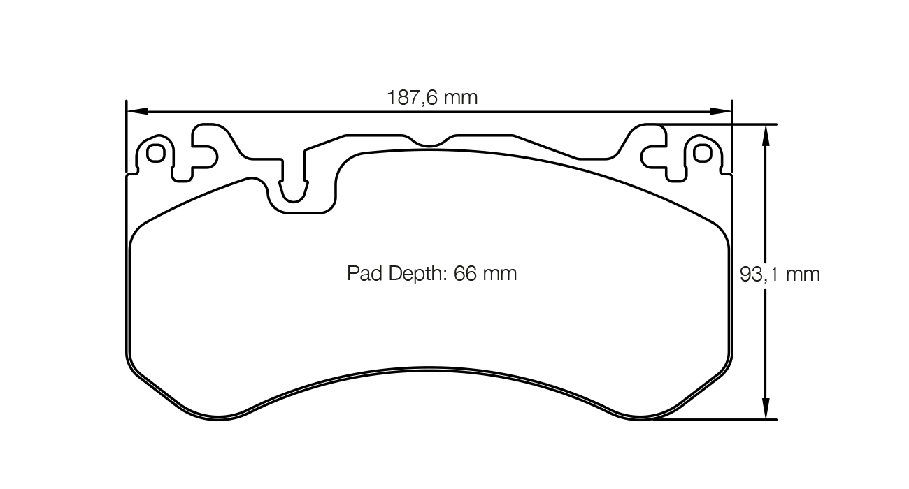 PAGID 8238-RSL29 Front brake pads RSL29 MERCEDES-Benz AMG GTS (disc Ø 390mm) Photo-0
