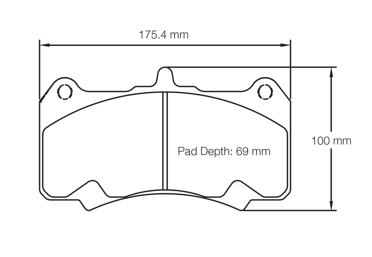 PAGID 8258-RST3 Brake Pads for AP Racing CP7555 D69 Photo-0