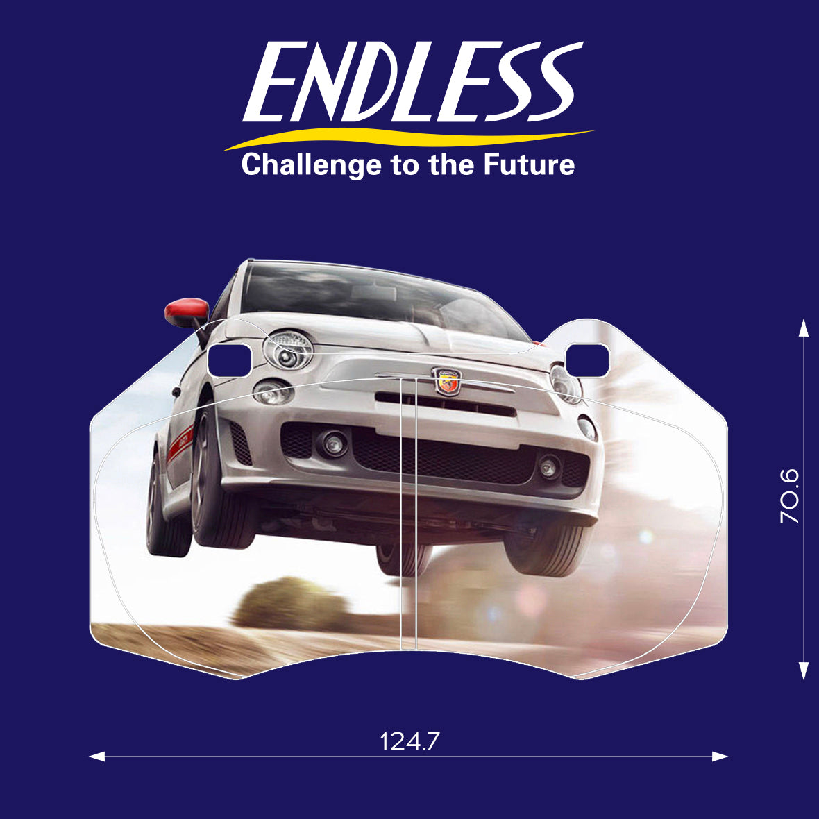 ENDLESS EIP191MA45B Front brake pads RENAULT CLIO RS, OPEL CORSA OPC NE, ABARTH 500 Photo-1