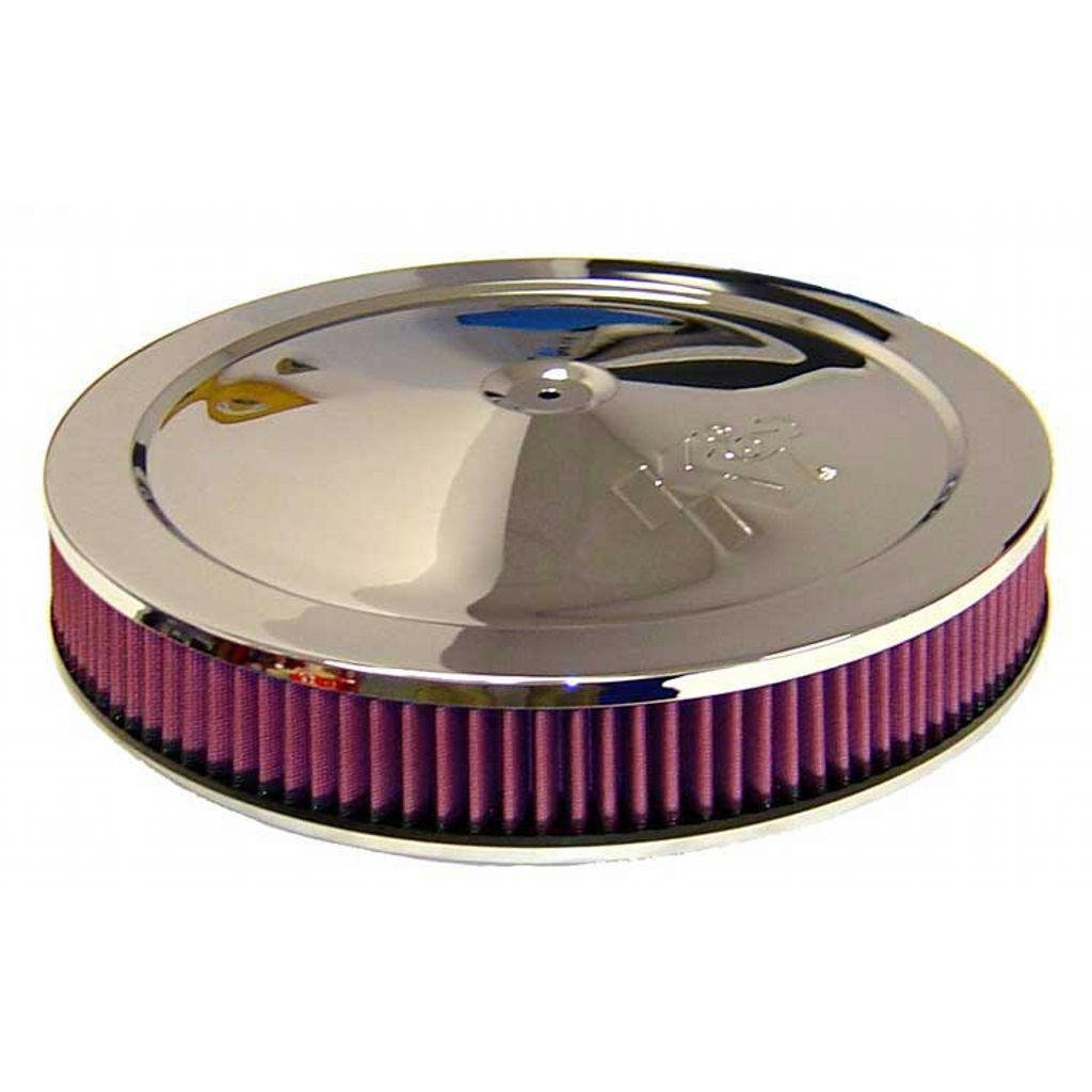 K&N 60-1263 Round Air Filter Assembly 5-1/8"FLG 14"DIA 3.8750"H, W/VENT Photo-0