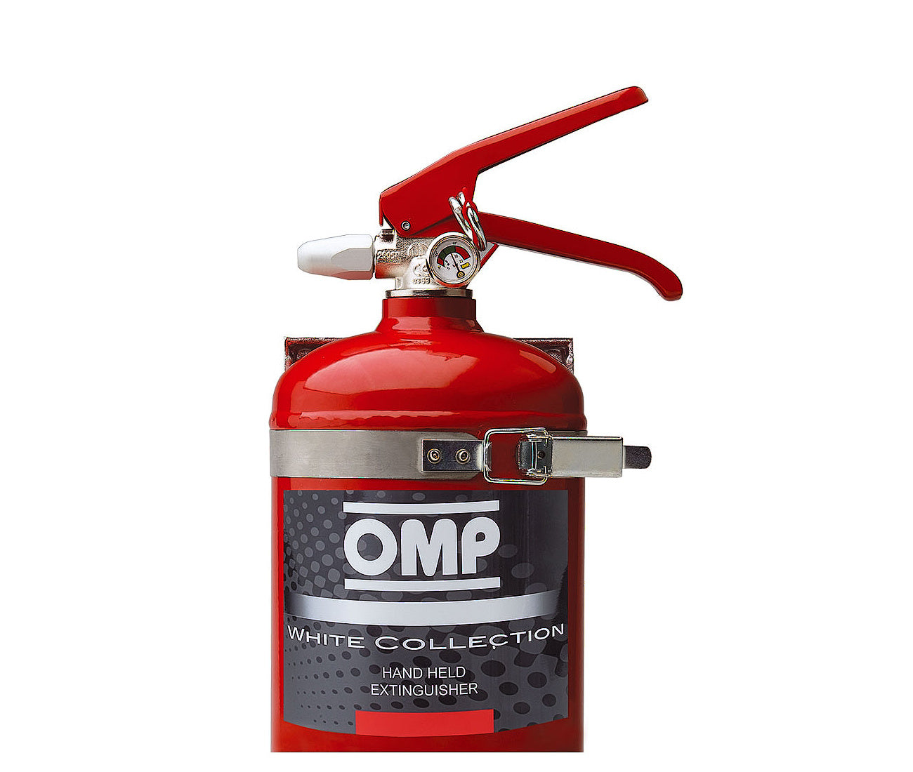 OMP CB0-0351-A01-061 (CBB/351/R) Extinguisher (in compliance with FIA rules), aluminium, 2,4kg, diam.130mm, AFFF, red Photo-0