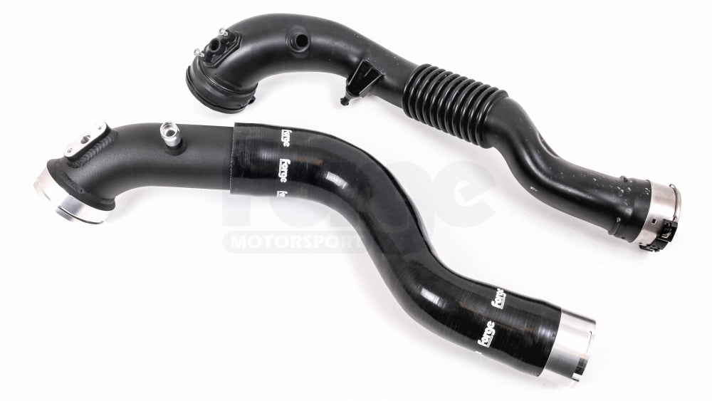 FORGE FMBP135F20 Silicone Hose with Alloy Hardpipe - Black Photo-1