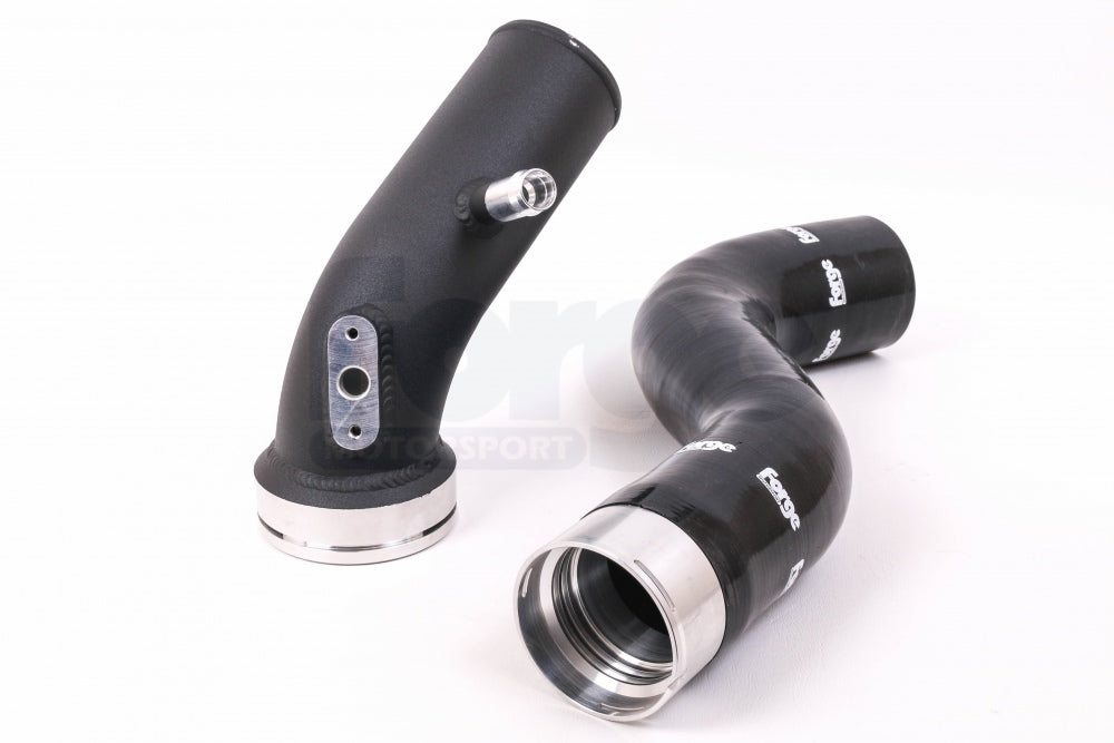 FORGE FMBP135F20 Silicone Hose with Alloy Hardpipe - Black Photo-0