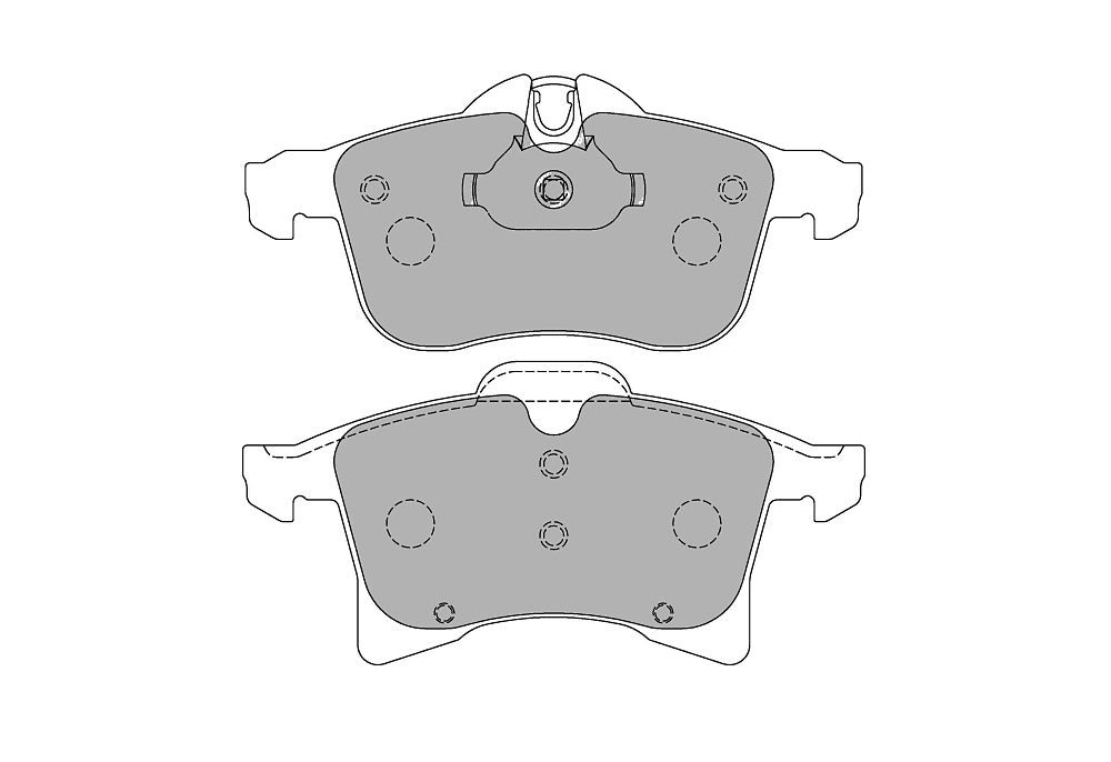 FERODO FCP1640H Front Brake Pads DS2500 for OPEL Astra H GTS Photo-0
