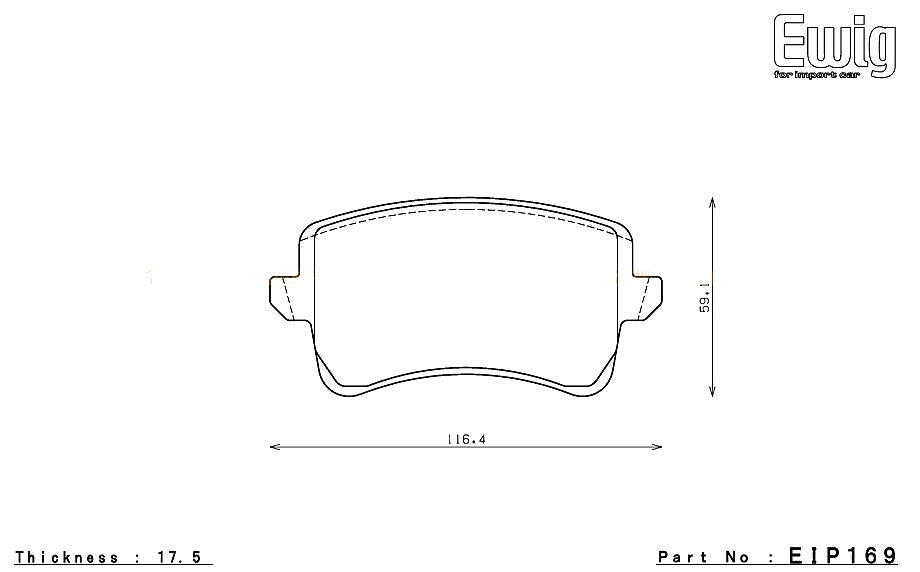 ENDLESS EIP169CCRg Rear brake pads AUDI A4/S4(B8)/S5 (C5)/RS5 (8T) Photo-0