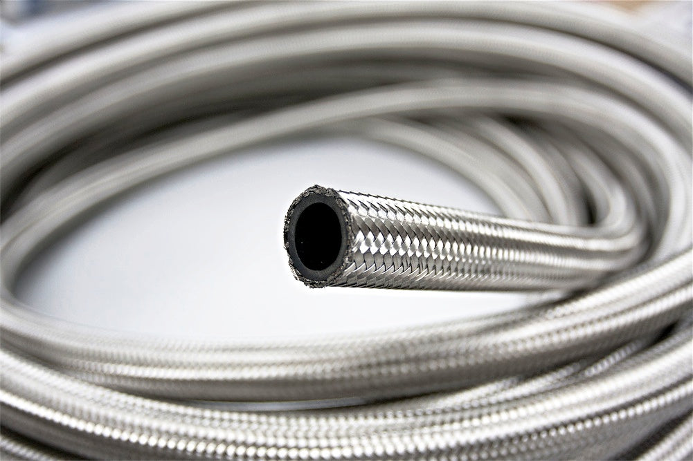 SUMMIT RACING SUM-230420 Stainless Steel Hose -AN4, 1meter Photo-1