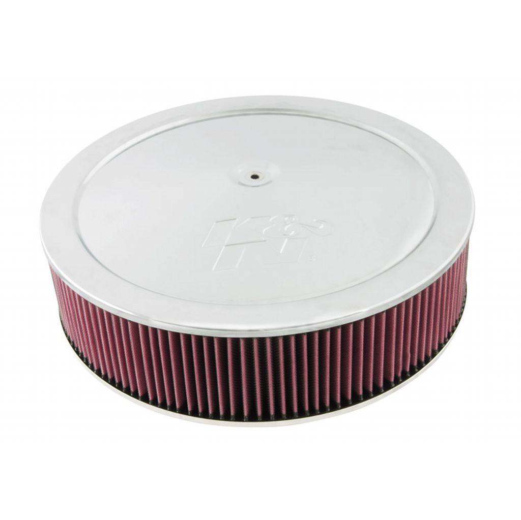 K&N 60-1641 Round Air Filter Assembly 7-5/16"FLANGE, 16"DIA, 4-1/16"H, 1"DROP BASE Photo-0
