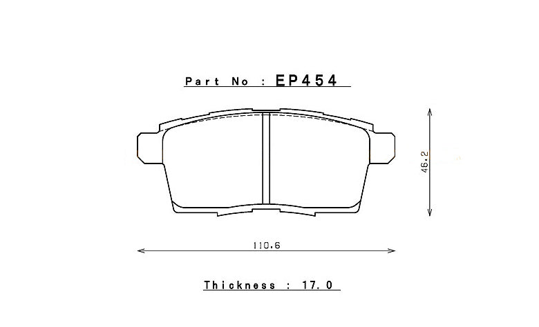 ENDLESS EP454MA45B Rear brake pads MAZDA CX-7 (07-12) Photo-0