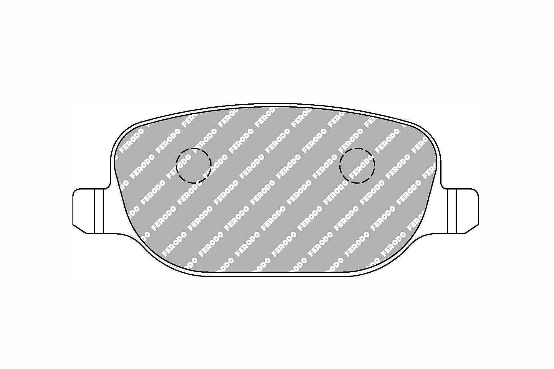 FERODO FCP1795H Rear Brake Pads DS2500 for ALFA ROMEO Giulietta (940) / Brera / 159 (939) Photo-0