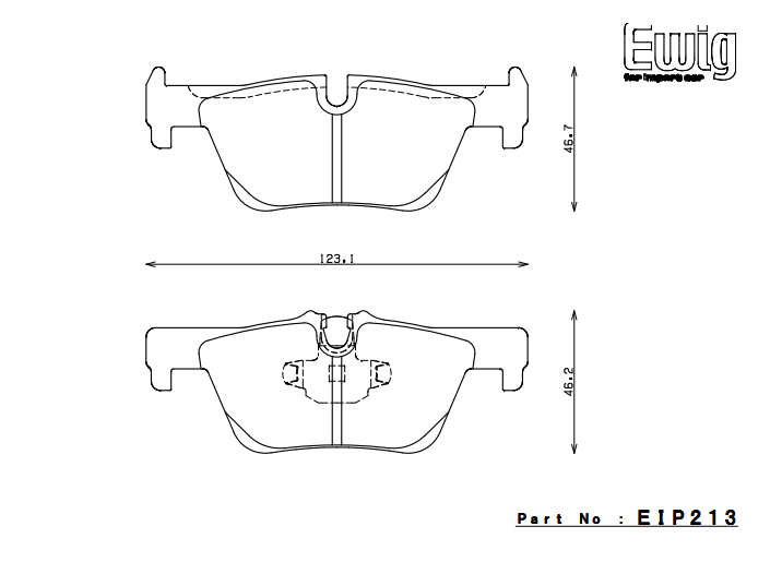 ENDLESS EIP213ME20 Rear brake pads BMW F30/F31 Photo-0