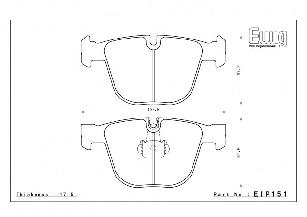 ENDLESS EIP151MX72 Rear brake pads BMW M3 E92/E90/M5 E60/M6 E63/E64/X6 E72 Active Hyb Photo-0