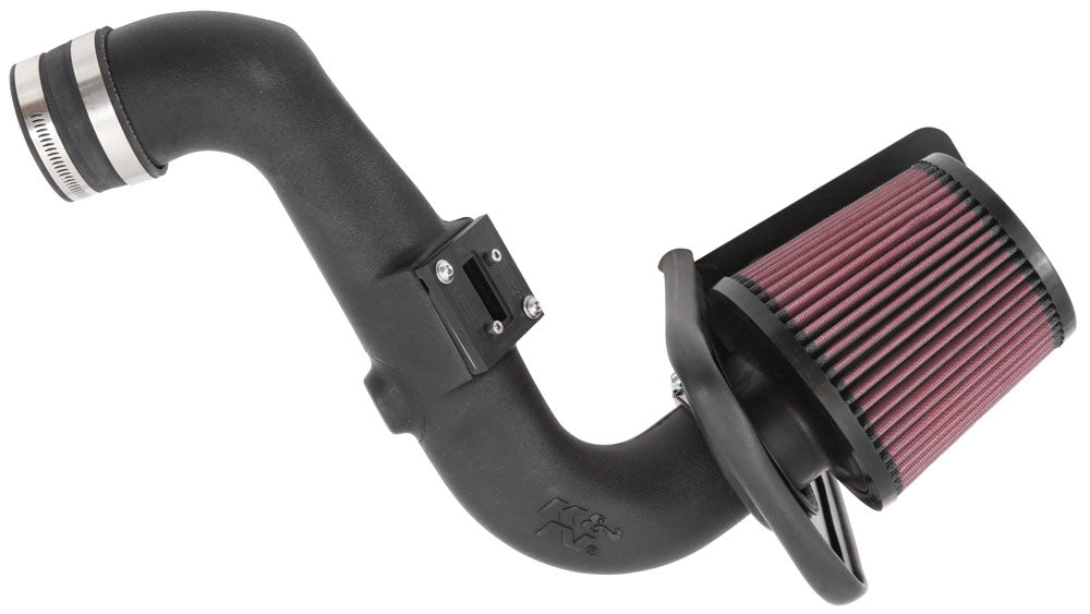 K&N 63-2587 Performance Air Intake System AIRCHARGER; FORD FIESTA ST L4-1.6L F/I, 2014-2015 Photo-0