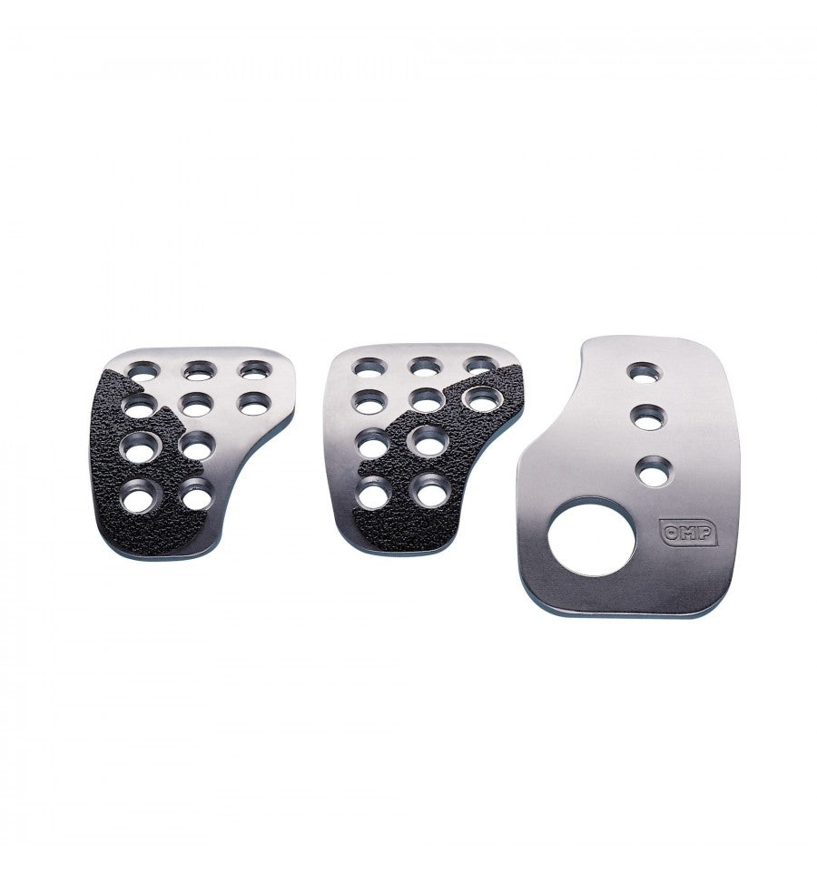 OMP OA0-1040-003 (OA/1040/A) Set of 3 racing pedals, silver Photo-0
