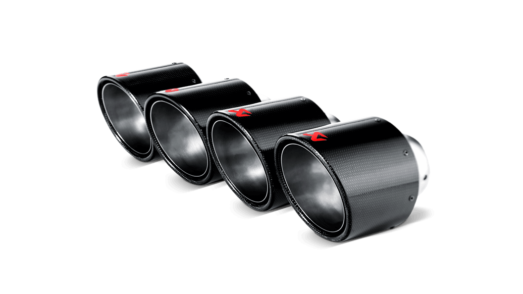 AKRAPOVIC TP-CT/1 Tail pipe set (Carbon,dia 115 mm) CHEVROLET CORVETTE ZO6/ZR1 (C6) 2006-2011 Photo-0
