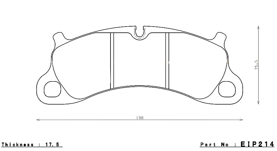 ENDLESS EIP214ME20 (CC40) Front brake pads PORSCHE 3.8 CARRERA S/4S Photo-0