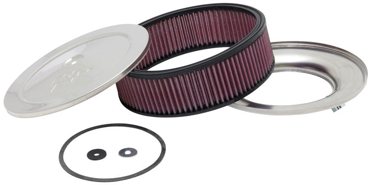 K&N 60-1120 Round Air Filter Assembly 5-1/8"FLG 9"OD X 4-1/8"H W/VNT Photo-0