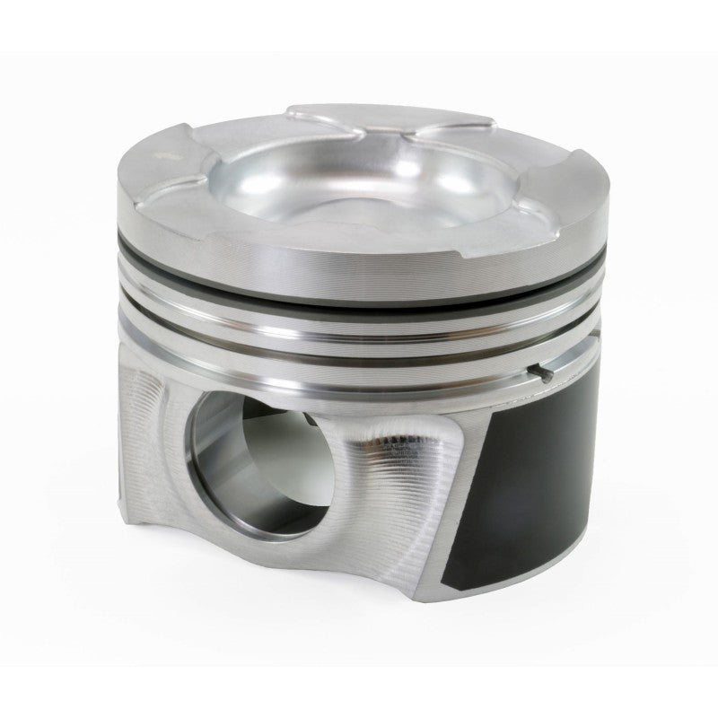 MAHLE 930029855T Piston Kit with TBC (403cid 4.055 x 1.951CH, 3.898stroke, 6.417rod, 1.358pin, -41.8cc, 861g, 16.3CR, M142) for GM 6.6L Duramax Photo-0