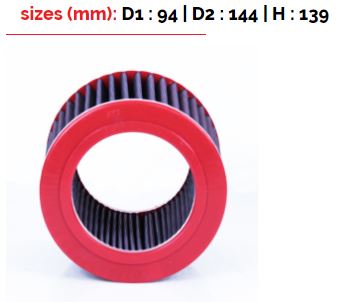 BMC FB214/07 CYLINDRICAL AIR FILTER D144 H139 Photo-0