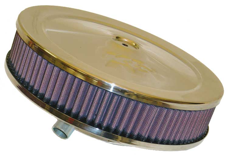 K&N 60-1110 Round Air Filter Assembly 5-1/8"FLG 9"OD X 3-3/8"HW/VENT Photo-0