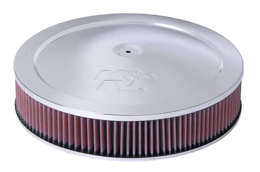 K&N 60-1264 Round Air Filter Assembly 5-1/8"FLG 14"DIA 4.62"H, W/VENT Photo-0