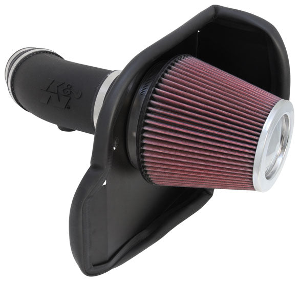 K&N 63-1565 Performance Air Intake System AIRCHARGER DODGE CHALLENGER V8-6.4L F/I, 2011-2017 Photo-0
