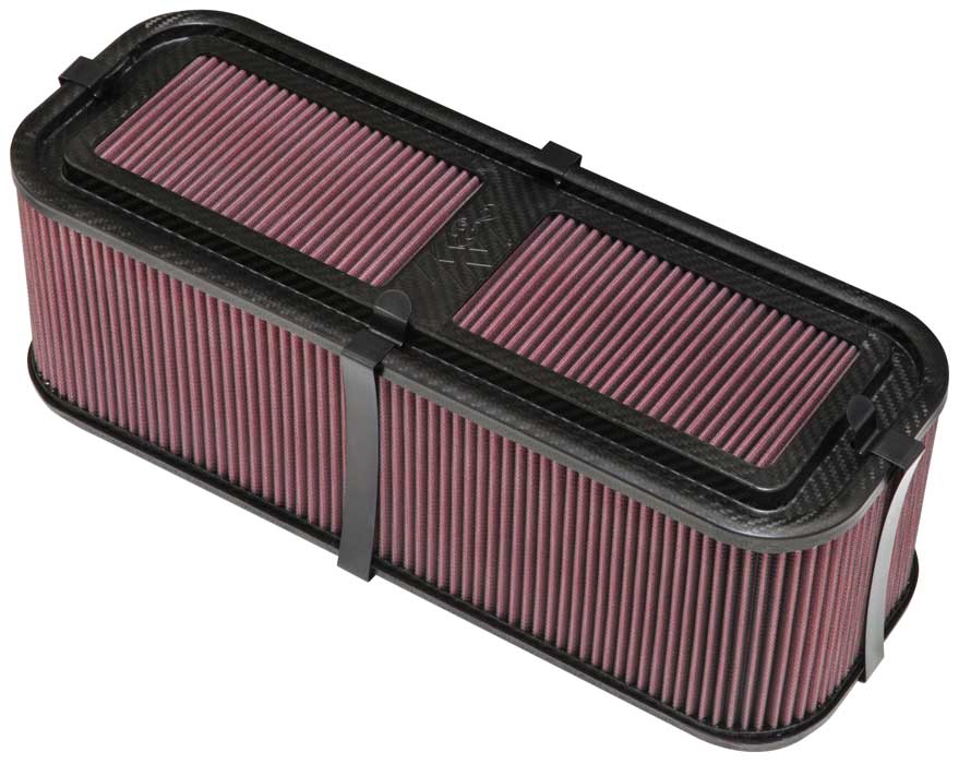 K&N 100-8570 Custom Racing Assembly CARBON FIBER; AIR BOX; MEDIUM W/BASE & HARDWARE Photo-0