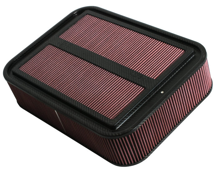 K&N 100-8591 Custom Racing Assembly CARBON FIBER; AIR BOX; LARGE, 4" AIR BOX ONLY NO BASE Photo-0