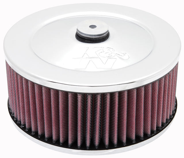K&N 60-1330 Round Air Filter Assembly 5-1/8"FLG 7"OD 4"H V/S - SHORT Photo-0