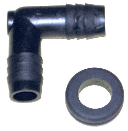 K&N 85-1150 Air Filter Vent KitVENT KIT; 90 DEG, 1/2"FLG, W/GRMT Photo-0