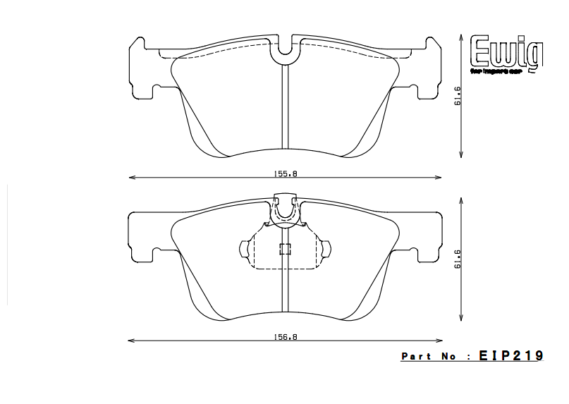 ENDLESS EIP219CCRg Front brake pads BMW F30/F31 Photo-0