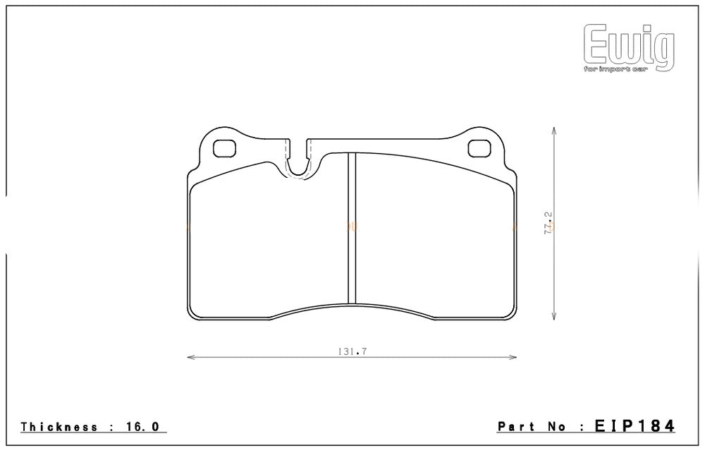 ENDLESS EIP184ME20 Front brake pads AUDI TT-RS(8J)/FERRARI 360/F430 Photo-0
