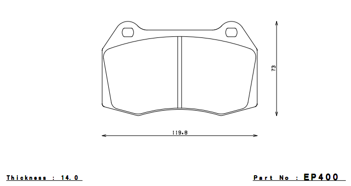 ENDLESS EP400ME20 Front brake pads ACURA RSX (02-05)/NISSAN 350Z (03-07) Photo-0