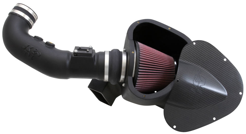 K&N 63-2578 Performance Air Intake System AIRCHARGER; FORD MUSTANG GT 5.0L V8, 2011-2014 Photo-0