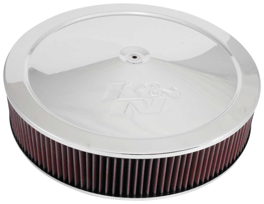 K&N 60-1640 Round Air Filter Assembly 7-5/16"FLANGE, 16"DIA, 3-1/4"H, 1"DROP BASE Photo-0