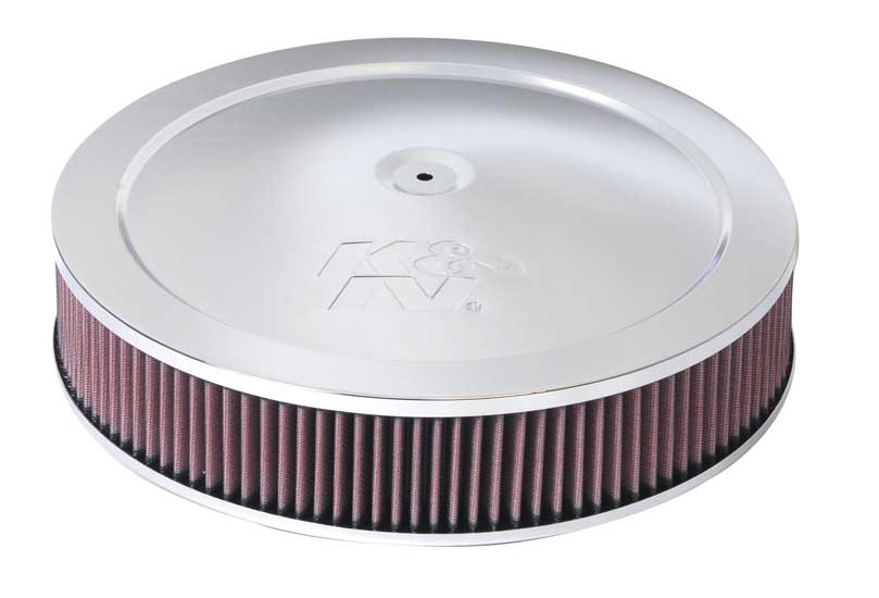 K&N 60-1280 Round Air Filter Assembly 5-1/8",14" X 2-3/4"H,1-1/4 DRP BSE Photo-0