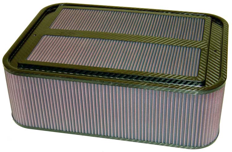 K&N 100-8564 Custom Racing Assembly CARBON FIBER; AIR BOX; LARGE, AIR BOX ONLY NO BASE Photo-0