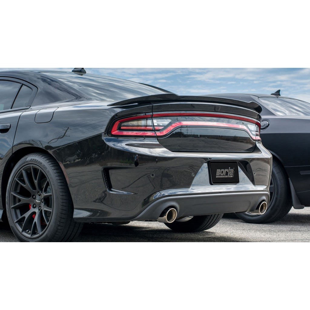 BORLA 140669 Cat Back Exhaust System, Charger SRT® Hellcat V8-6.2L SC RWD With imitation MDS, Tip №44, 2015-16, sound ATAK Photo-1