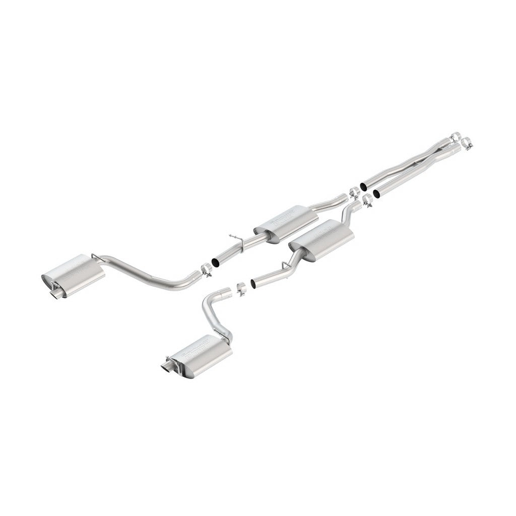 BORLA 140636 Cat-Back Exhaust System, 300C / Charger R / T V8-5.7L RWD, Nozzle # 44, 2015, S-Type Sound Photo-0