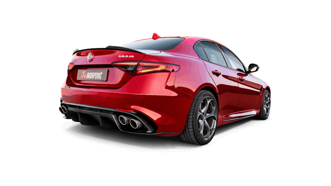 AKRAPOVIC S-AR/TI/7H Slip-On Line (Titanium) ALFA ROMEO Giulia Quadrifoglio 2018-2020 Photo-2