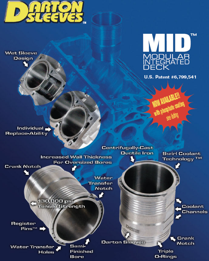 DARTON 800-240 Sleeves Kit MID for NISSAN QR25DE Photo-1