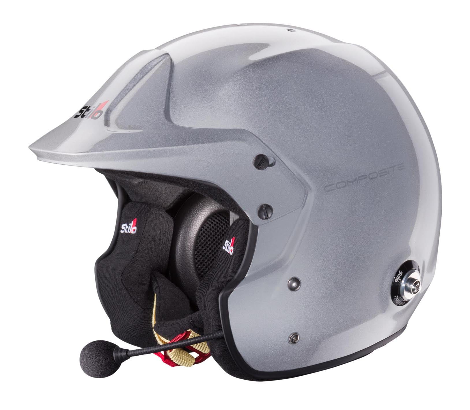 STILO AA0112EG2T63 Venti TROPHY PLUS Racing helmet, open face, intercom, FIA/Snell 2020, silver, size 63 Photo-2