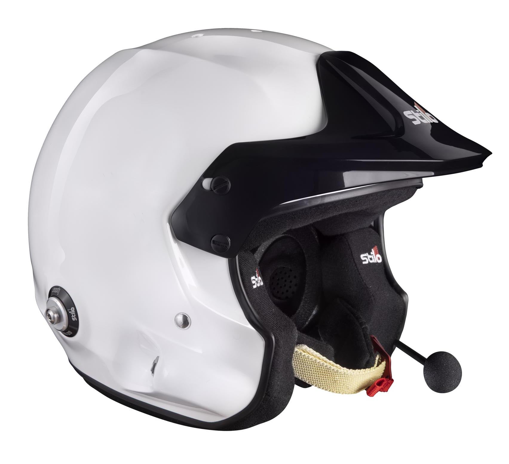STILO AA0112DG2T540101 Venti TROPHY RALLY Composite Racing helmet, HANS clips, FIA/SNELL 2020, white, size 54 Photo-2