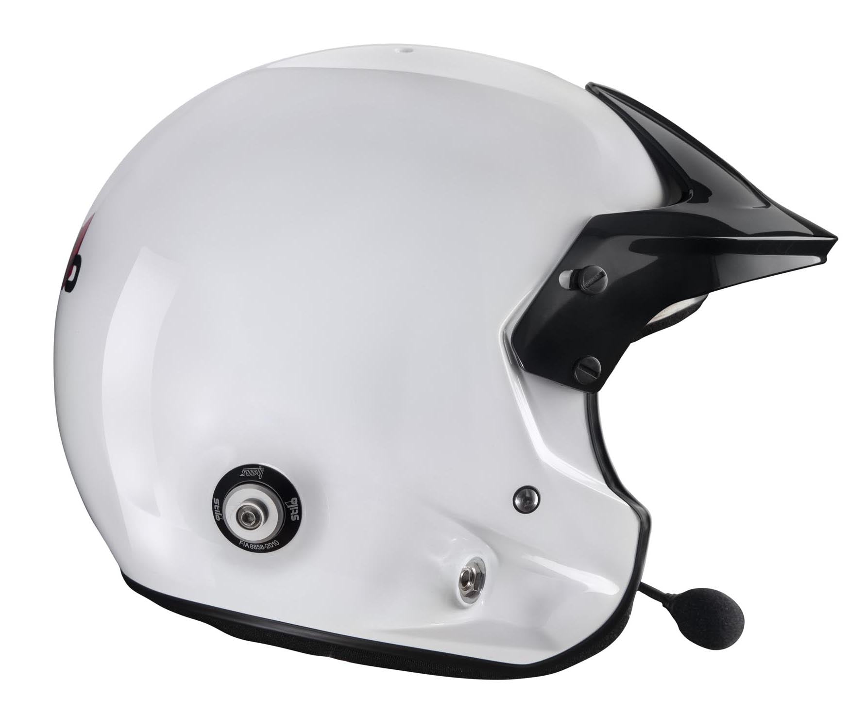 STILO AA0112DG2T570101 Venti TROPHY RALLY Composite Racing helmet, HANS clips, FIA/SNELL 2020, white, size 57 Photo-4