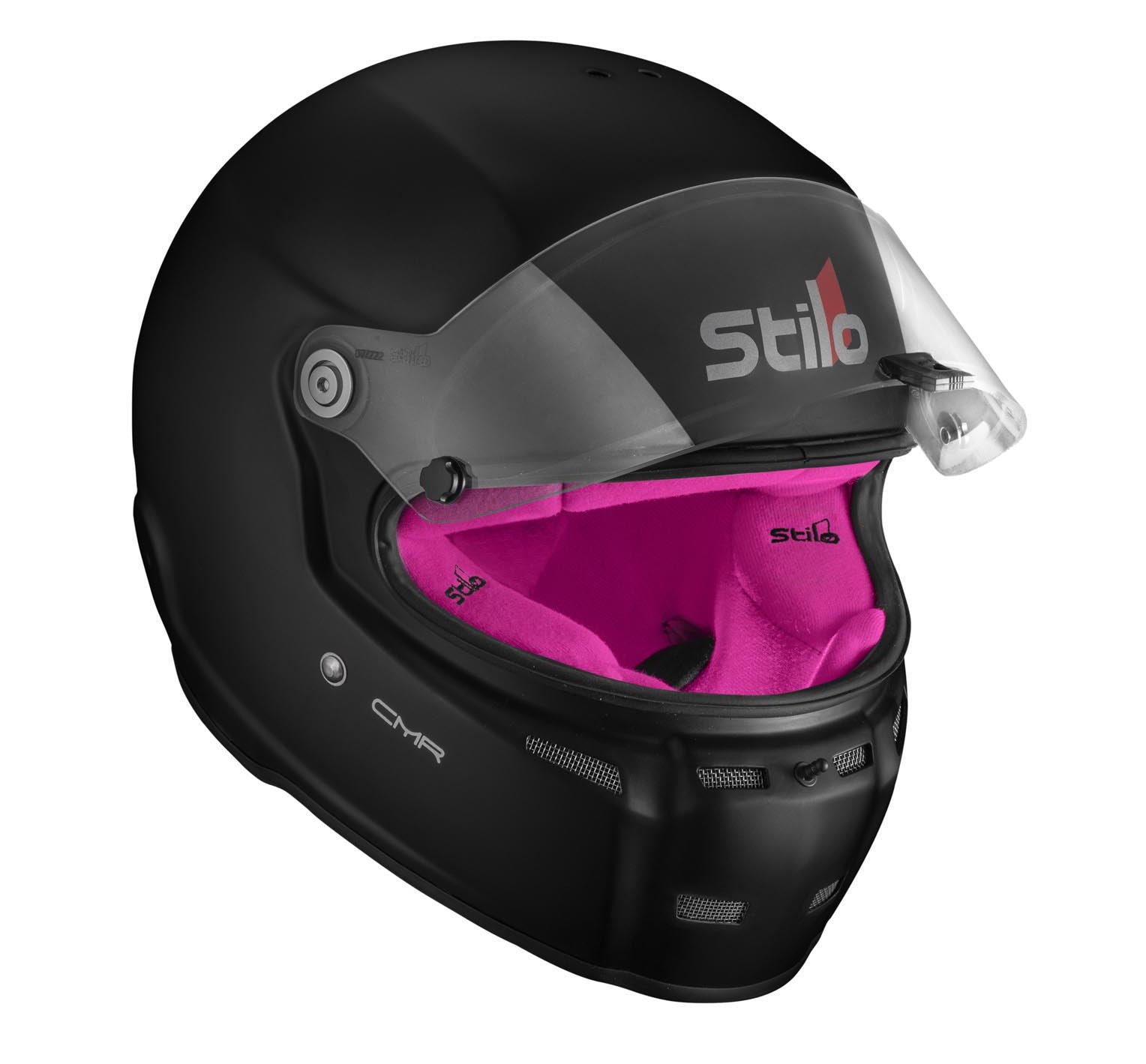 STILO AA0719AH2P56PNK Karting helmet ST5 CMR, Snell CMR2016, matt black/pink inner, size 56 Photo-1