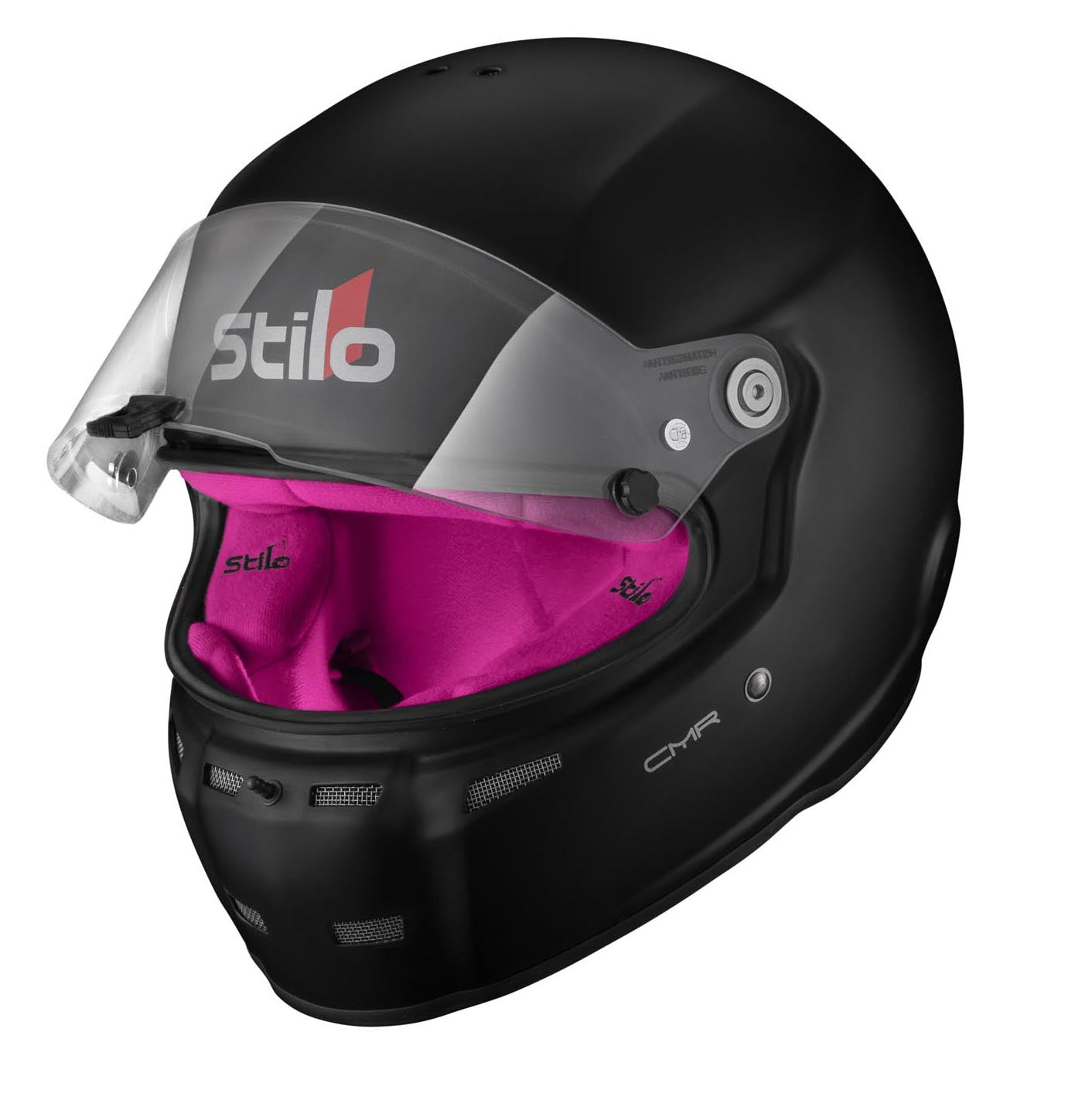 STILO AA0719AH2P55PNK Karting helmet ST5 CMR, Snell CMR2016, matt black/pink inner, size 55 Photo-3
